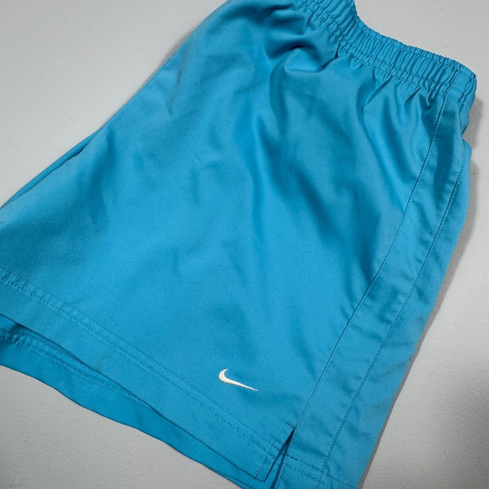 Nike Women‎ Shorts Blue Large Athletic Running Gym Training Elastic Waist Logo